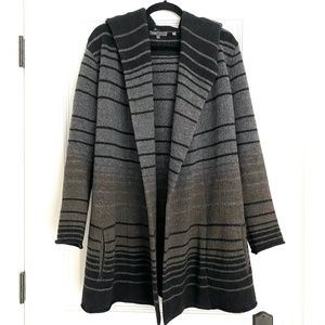 Vince Sophia Striped Cardigan Wool Blend Knit Sweater - S